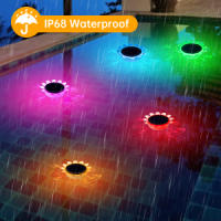 Luz Solar Flotante para Piscina, RGB Iluminación LED Impermeable Luz Flotante Piscina con Inserción de la tierra, Lámpara de Piscina para Decoración de Jardín (RGB 2PCS) - details 1