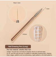 9PCS Línea De Pincel Para Uñas De Gel UV DIY Herramienta De Dibujo Para Manicura Y Diseño De Uñas Acrílicas Pincel De Técnica De Punto De Punta - details 4