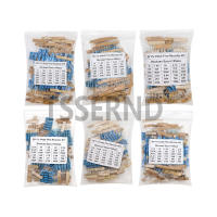 Kit De Resistencias De Película Metálica Assortment 150PCS 300PCS Con Precisión De 1% Rango De Ohm 1R~820K Ohm Para Electrónica - details 2