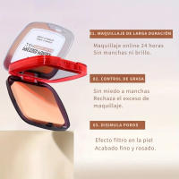 USHAS  Polvos Compactos Mate Infalible 24H, Larga Duración, Cobertura Media-Alta, Resistente al Agua  ENVENUS - details 2