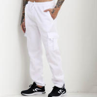 Pantalones De Cargo Para Hombre Ajuste Recto Deportivos Otoño Invierno Streetwear Sueltos De Algodón Con Múltiples Bolsillos - details 3