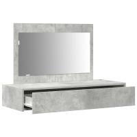 Mesa de Maquillaje Colgante vidaXL Gris Concreto 100x40x70 cm - details 3