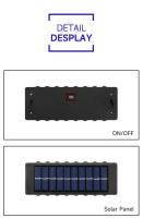 Lámpara De Pared Solar 4/6/8/10 LEDs Impermeable Para Exteriores Iluminação En Dirección Vertical Y Horizontal Decoración Para Jardín Casa Y Porche - details 12