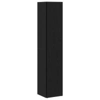 Gabinete Esquinero vidaXL Negro Roble 33x33x164,5 cm Madera - details 3