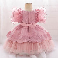 Vestido De Tule Puff Para Bebé Niña Cumpleaños Bautismo 1 Año Vestido De Princesa Para Fiestas Niñas Recién Nacidas 0-2Años - details 4