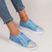 Zapatos De Mujer Moda Glitter Vulcanizadas Zapatillas Deportivas Casuales Transpirables Con Cordones Para Exterior - details 6