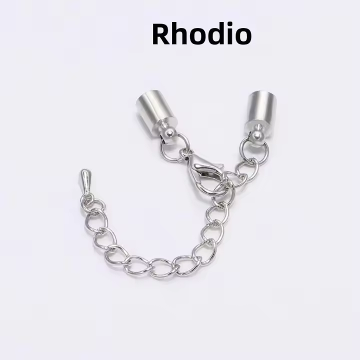 10pcs Trenzados De Cuero Con Punta De Trenzado Y Cierre De Langosta Para Colgantes De Joyería DIY Conectores De Cadena - 1