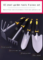Herramienta De Jardinería Dual Propósito Shovel Y Hoz 4 Piezas Para Plantar Árboles Rascar Y Plantar Pequeño En Macetas - details 5