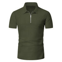 Traje Casual Para Hombre Verano European Y American Con Camisa De Encaje Sólido Y Pantalones Cortos Estilo Libre Con Cuello Redondo - details 8