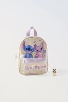 Nueva Mochila Disney Para Niños Y Niñas Con Estampado De Stitch En Color Off-White Decoración De Estrella De Lentejuelas Transparente Y Estilo Lindo De Alta Calidad - details 6