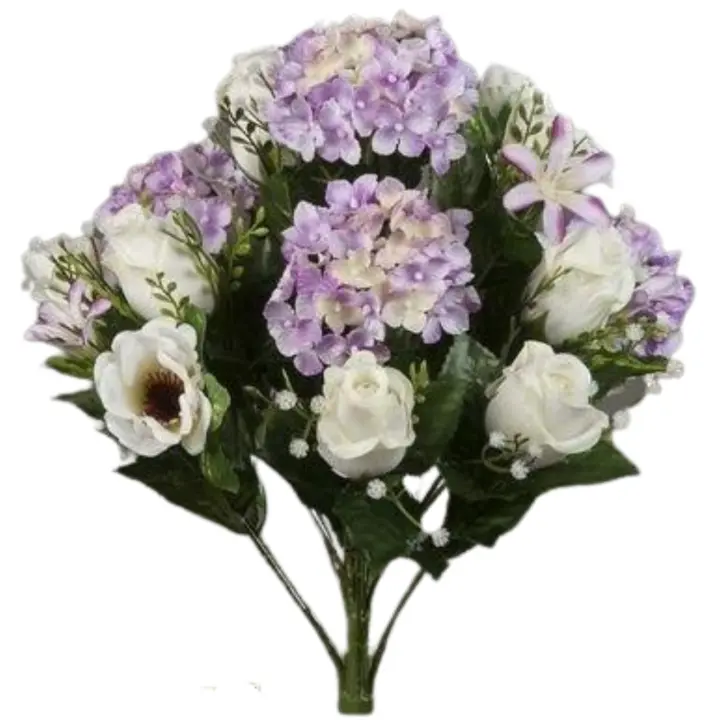 RAMO FLORES TIPO COMBINADO POEME LILA FC04693 VALIDO PARA EXTERIOR, TERRAZA, CEMENTERIO, DIFUNTOS - 1