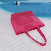 Bolso de Playa de Malla con Neceser EILV – Bolsa Grande Transpirable para Ropa Mojada, Piscina o Viaje - details 5
