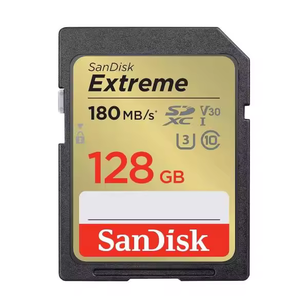 Sandisk Extreme Tarjeta Memoria Sdxc C10 Uhs-i U3 De 128 Gb Y 180mb/s - 1