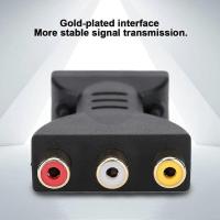 Adaptador de HDMI a AV-1080P HDMI a RGB Adaptador de sincronización de audio y vídeo para convertidor de componentes RCA - details 0