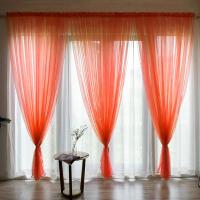 Cortina De Tules Sólida Y Transparente 100x200cm Para Sala De Estar Y Dormitorio Panel De Cortina Exterior Moderno Sin Doble Capa Ni Aislamiento Solar - details 23