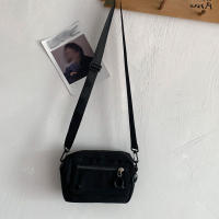 Bolso De Hombro Para Mujer Mini Estudiante Sencillo Pequeño Cruzado Casual Con Cierre De Cremallera Bolso De Mano De Lona - details 1