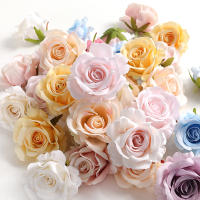 5/10pcs Cabezas De Rosa Silken Artificial Para Scrapbooking Decoración De Casas Bodas Navidad Arco De Navidad Decoración De Pasteles - details 1
