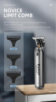 Cortador De Pelo Kemei 10W Para Hombres Trimmer De Barba Corte Profesional Con Cuchilla T Blada De Acero Inoxidable Sin Cable - details 9