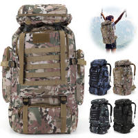 Mochila De Escalada Montañera 80L De Tela Oxford 600D Con Varios Bolsillos Accesorios De Viaje Unisex Para Trekking Y Escalada - details 8