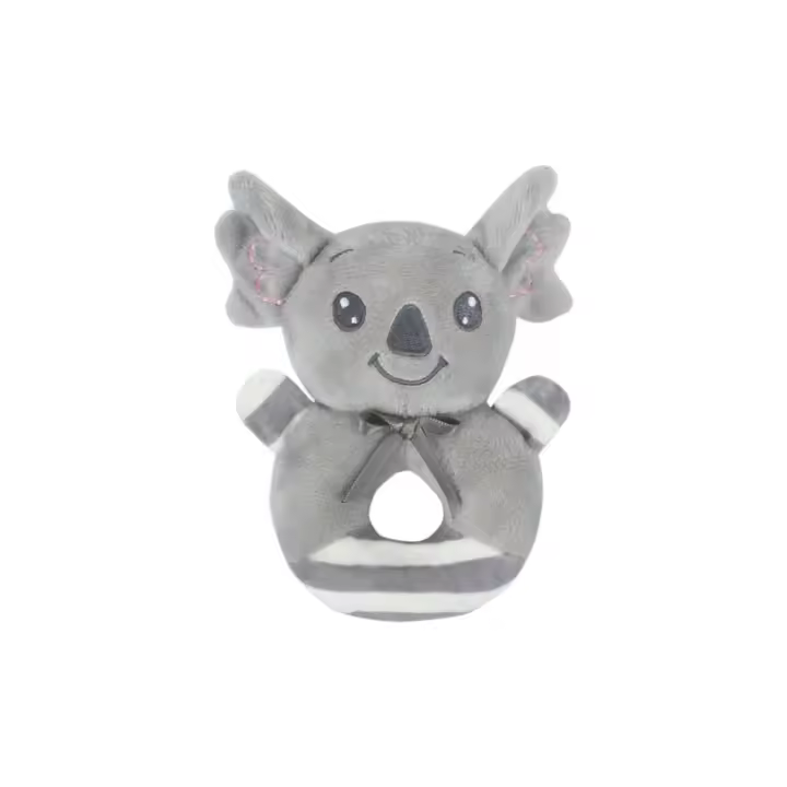 Juguete de campana de mano con forma de animal de dibujos animados, anillo de mano con forma de conejo, elefante y koala, palo de mano con sonido de llamada BB, anillo de mano - 1