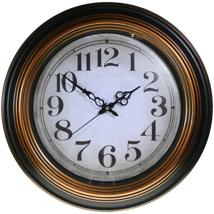 BVC Reloj de Pared Redondo Mod.6355 Analógico 50cm - Diseño Moderno - 1