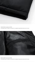 Chaqueta De Invierno Para Hombre Con Capucha Chaqueta De Vestido Sin Mangas Casual Sólida Cálida Con Forro De Poliéster Impermeable Outerwear De Otoño Para Hombres - details 9