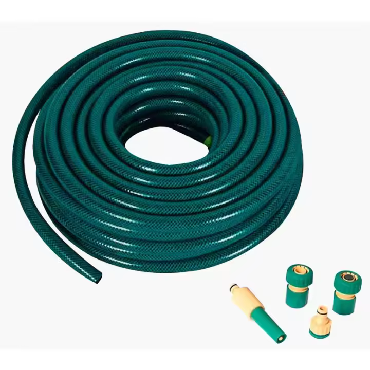 Manguera de Jardín Verde Resistente 15 Metros con Accesorios - 1