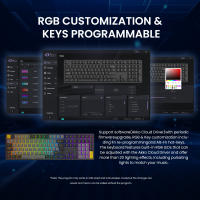 Teclado Mecánico De Juego Akko 5108B plus Negro Y Oro Con Retroiluminación RGB Tipo-C/2.4GHz/Bluetooth 5.0 Hot Swap Iso-uk/de/nordic 108 Teclas - details 14
