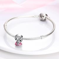 Encantos De Pareja De Niño Y Niña Platinados Con Circonia Para Pulsera O Collar Joyería Para Mujer Pendiente Clásico De Moda Vintage Romántico - details 12
