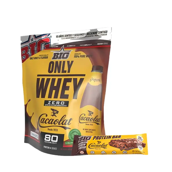 Only Whey Zero Cacaolat 250gr BIG proteina concentrada + Barrita - 1