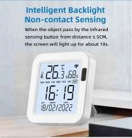 Sensor Inteligente De Temperatura Y Humedad Tuya WiFi Con Luz Trasera Compatible Con Alexa Google Assistant Para El Hogar Inteligente SmartLife - details 4