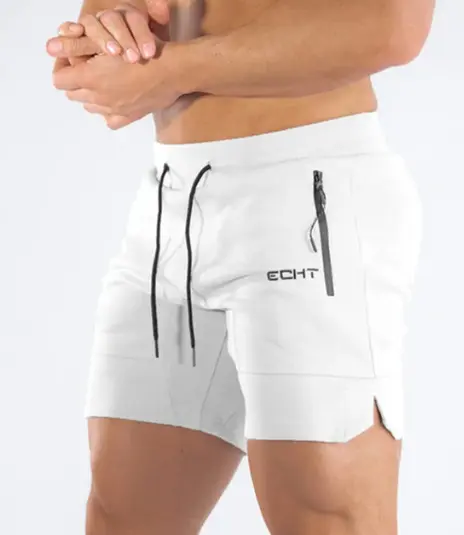 Shorts De Running Para Hombre Con Bolsillo Y Cierre De Cremallera Pantalones De Gym Fitness Deportivos De Verano Shorts De Playa Con Malla - 1