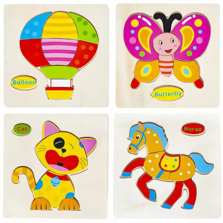 Puzzles de Madera Juguetes Educativos para niños de 2, 3, 4 años. Rompecabezas 3D de Madera Juguetes Montessori para Niños y Niñas. Aprendizaje y Diversión Garantizados. essential by natural bio pharma - 1