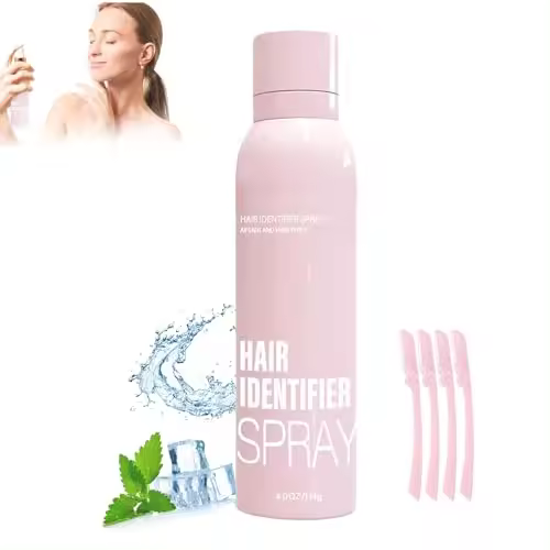 Spray identificador de cabello para afeitado facial, spray identificador de cabello para dermaplaning facial, juego de spray identificador de cabello hidratante y cuidado de la piel, spray identificador de cabello facial (1 unidad) - 1