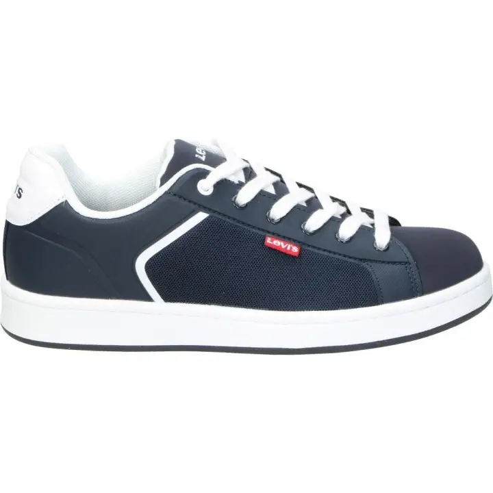LEVI'S KIDS | Zapatillas Casual Levi’s Boulevard 2.0 para Niño – Deportiva en Color Azul Marino con Detalles en Blanco – Sneakers con Cordones – Casual – Urbano – Cómodas y Versátiles – Moda - 1