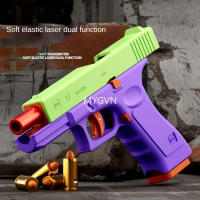 Pistola De Láser Multifuncional Con Disparo Continuo Y Modo Manual Pelota De Láser Doble Tiro Para Juegos De Compromiso CS Prop Material ABS Apto Para Niños Y Adultos - details 5