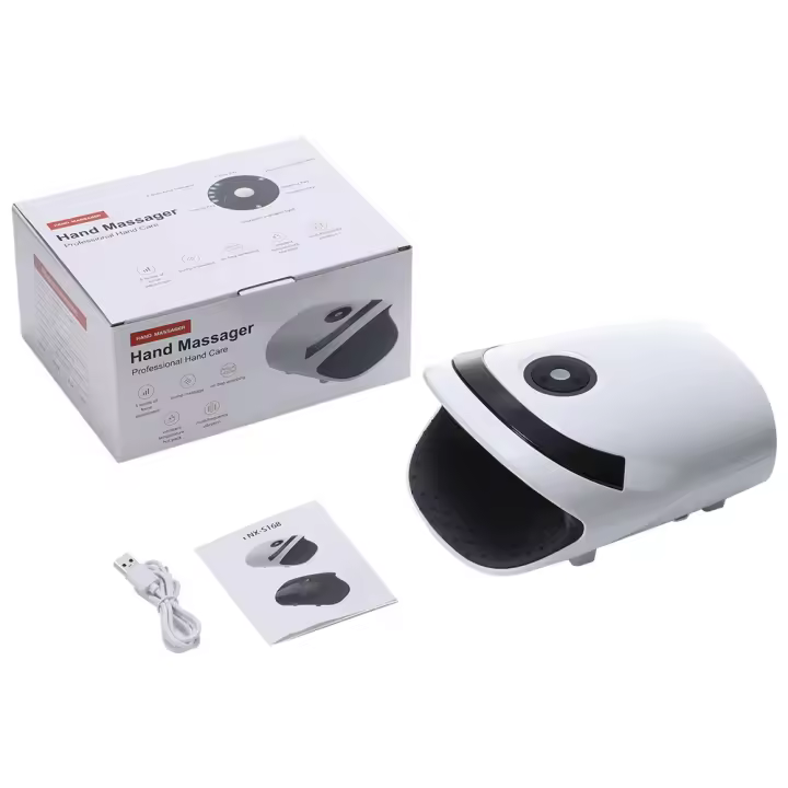 Masajeador de manos inalámbrico con compresión y calentamiento - Alivia la artritis, el túnel carpiano y el entumecimiento de los dedos - Recargable por USB, regalo multifuncional para hombres y mujeres - Perfecto para Navidad, cumpleaños, día del padre - 1