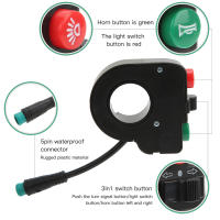Bocina Y Señal De Giro Para Scooter Ebike Bicicleta Eléctrica Con Enchufe Impermeable De 5 Pines Control De Acelerador 3 En 1 De 22mm - details 10