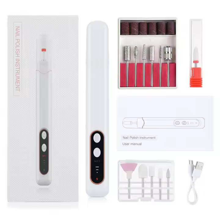 Nuevo molinillo de manicura con ajuste de tres velocidades, pulido eléctrico, portátil para el hogar, pequeño, eliminación de piel muerta, manicura y manicura - 1