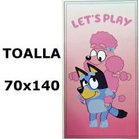 Toalla de playa BLUEY,Toalla de baño BLUEY,MICROFIBRA 100% POLYESTER,MEDIDAS 70x140cm,cm,fespu - details 3