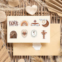 50pcs Etiquetas Adhesivas Biblia Proverbios Jesús Cristo Religión Para Laptop Maleta Motocicleta Navidad Durable Impermeable - details 3