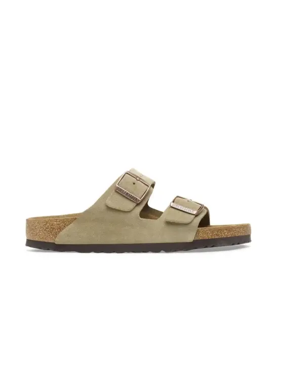 Sandalias Birkenstock Arizona Bs Unisex Taupe - 1