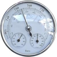Meteorologista De Pesca Al Aire Libre Con Barómetro Termómetro Y Higrómetro Precisión Aneroid 128mm Herramienta De Medición 3 En 1 - details 0