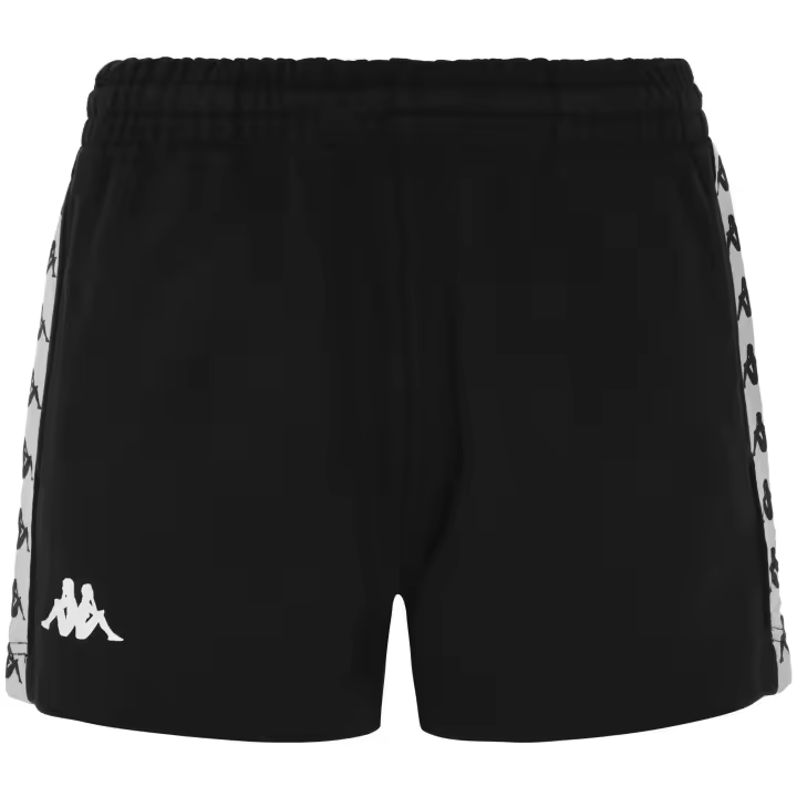 Pantalon Corto Kappa 222 Banda Tready para mujer en color negro - 1