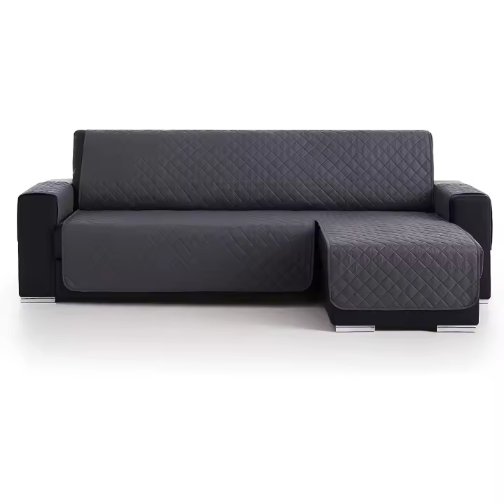 Funda de Sofá Chaise Longue 200 Cm Belmarti - Cubre Sofá Reversible y Acolchado de Alta Calidad para Proteger y Personalizar tu Sofá - 1