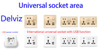 Delviz Enchufe De Tipo C 18W 4A Carga Rápida Inteligente Doble Enchufe Universal USB Salida De Poder Internacional 146mm*86mm Para Pared - details 7