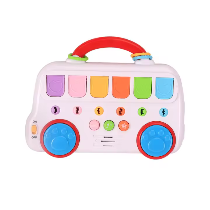 Juguete Educativo Para Bebés Pop up Mejorado Montessori Entrenamiento De Habilidades Motoras Finas Juguete Educativo Para Infantes Con Animal Y Coche De Pulsera - 1