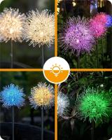 Lámpara Solar De Jardín Con Balón De Hierro Y Remolinos Flor LED Exterior Impermeable Decoración De Noche Para Atrio Artística - details 3