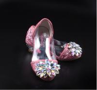 Zapatos De Princesa De Cristal Y Diamante Para Niñas Zapatos Altos De Moda Estilo Cenicienta Cuero PU Decoración De Lazo Tacón Cuadrado Ajuste True to Size - details 10