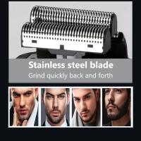 Afeitadora Eléctrica Recargable Kemei 2 En 1 Para Hombres Con Pantalla LCD Reciprocante Portátil Sin Cable Con Trimmer De Barba KM-2027 - details 4